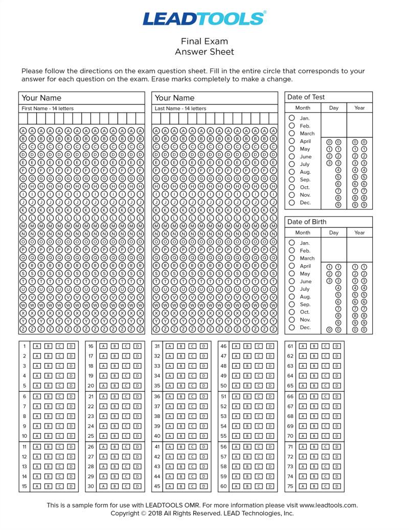 使用LEADTOOLS OMR處理大型測試和調查