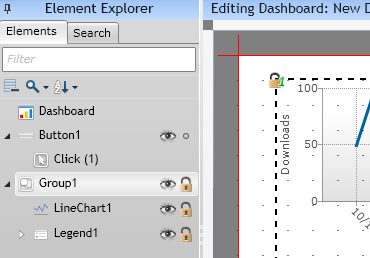 儀表盤,元素資源管理器,腳本,Element Explorer