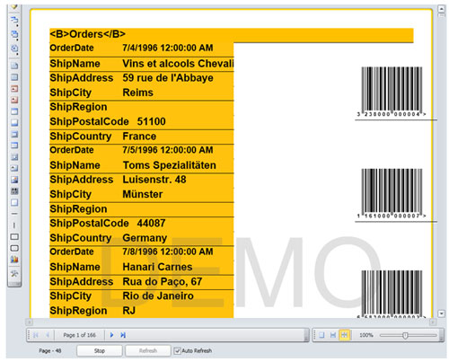 Stimulsoft Reports.Wpf,報(bào)表檢測(cè)器,數(shù)據(jù)源,訂單,修復(fù)報(bào)表